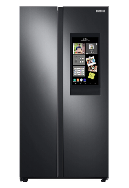 27.3 cu. ft. Smart Side-by-Side Refrigerator with Family Hub™ in Black Stainless Steel